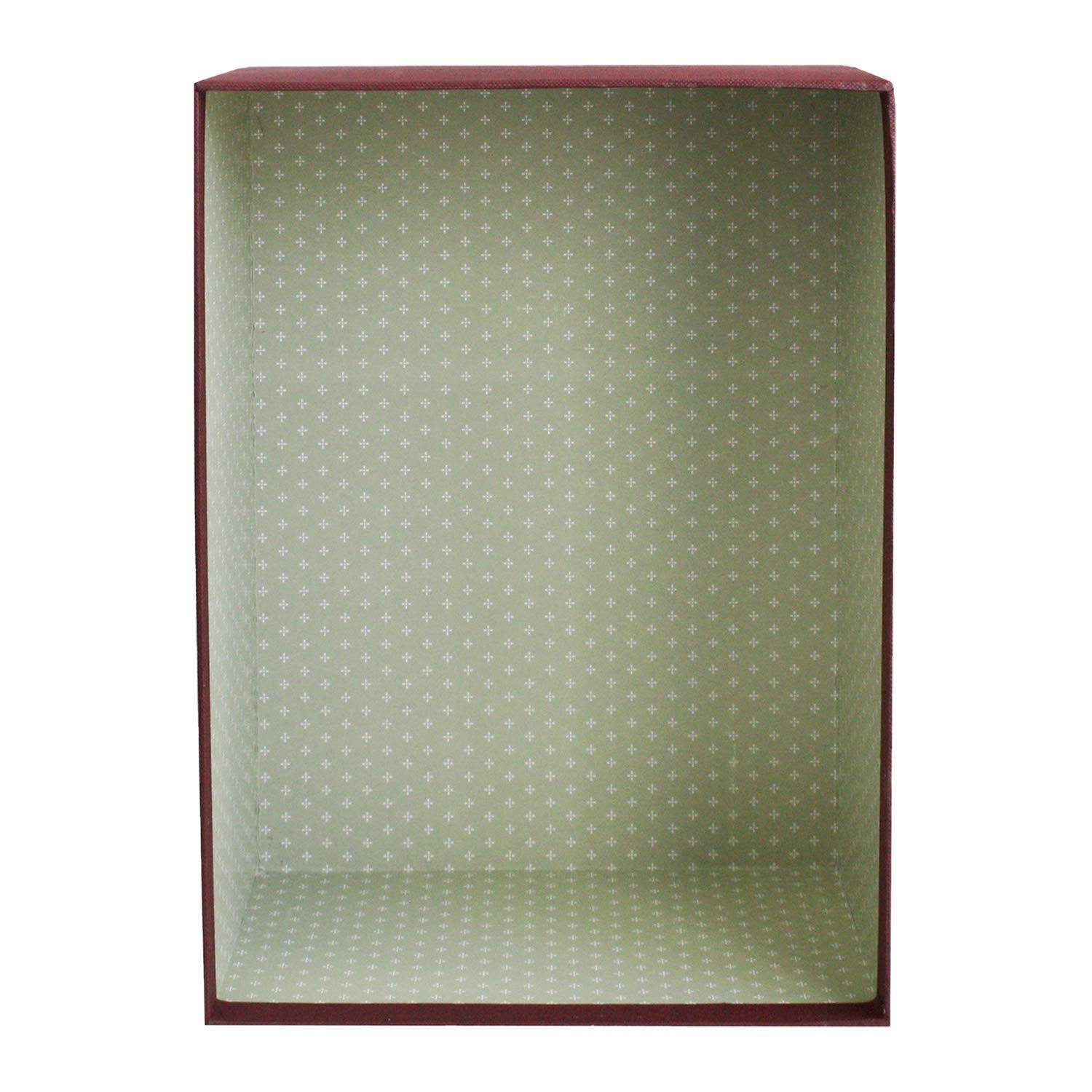 Emartbuy Rigid Gift Box with Ribbon, Rectangular Quality